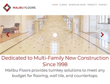 Tablet Screenshot of malibufloors.com